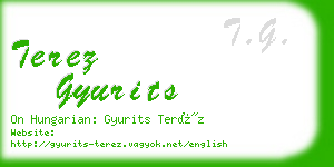 terez gyurits business card